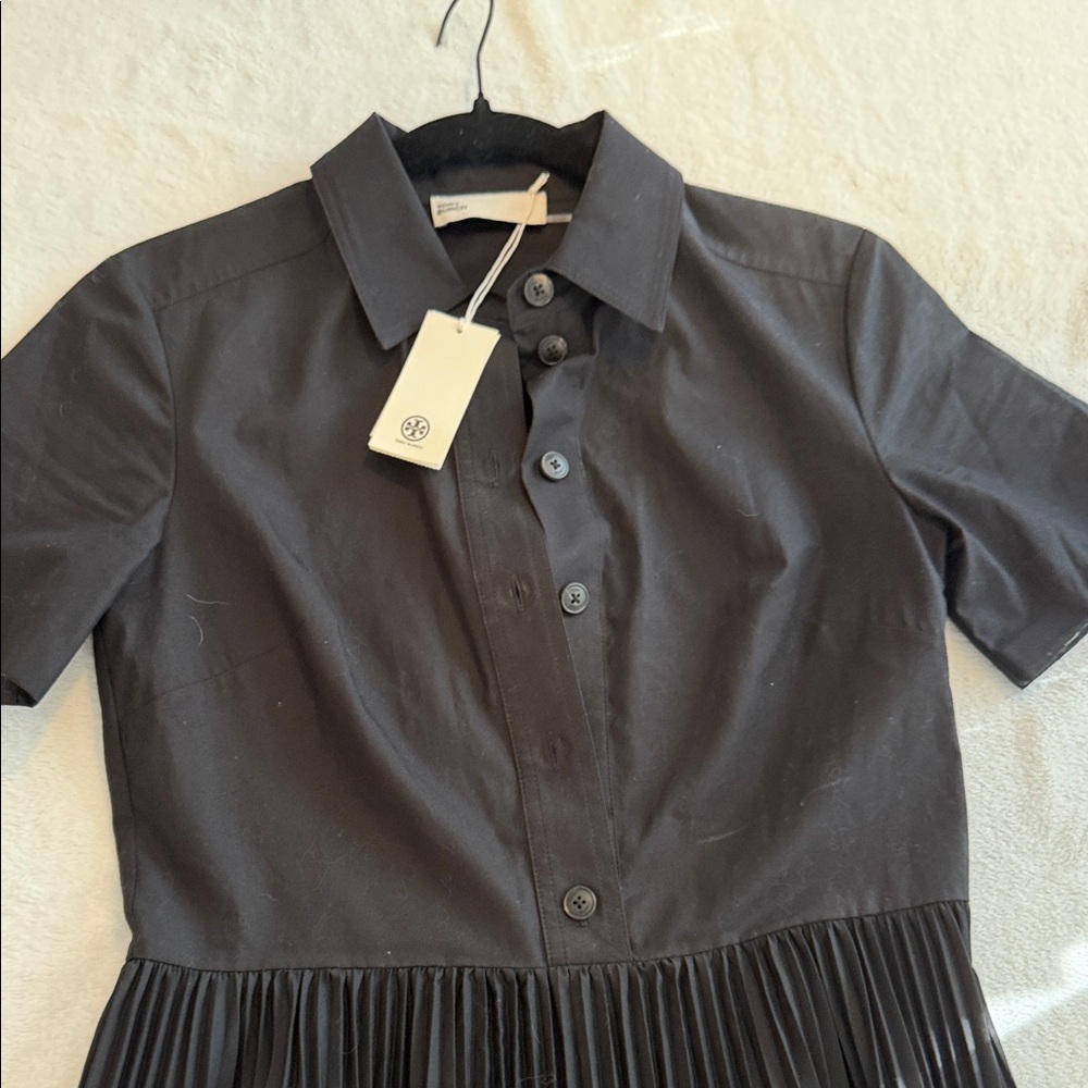 NWT Tory Burch poplin shirt dress - Picture 3 of 8